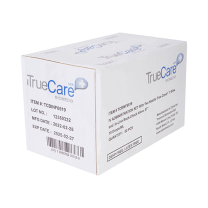 IV PUMP SET, 10DRP 2 NF PORTS 97" (50/BX)