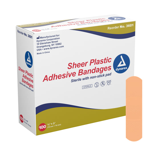 BANDAGE, ADHSV STRIP.75X3 STR (100/BX 24BX/CS)