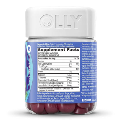 OLLY, GUMMY SLEEP ZEN XS BLK BERRY (50/BT)