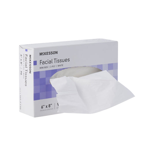 TISSUE, FACIAL MINI BOX 2PLY WHT 6.0"X8.0" (90/BX 72BX/CS)