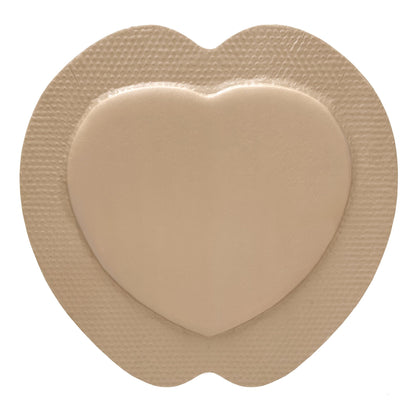 FOAM, ADH SIL W/BORDER SACRAL 9"X9" (5/BX 10BX/CS)