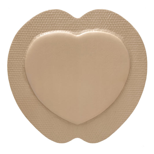 FOAM, ADH SIL W/BORDER SACRAL 9"X9" (5/BX 10BX/CS)