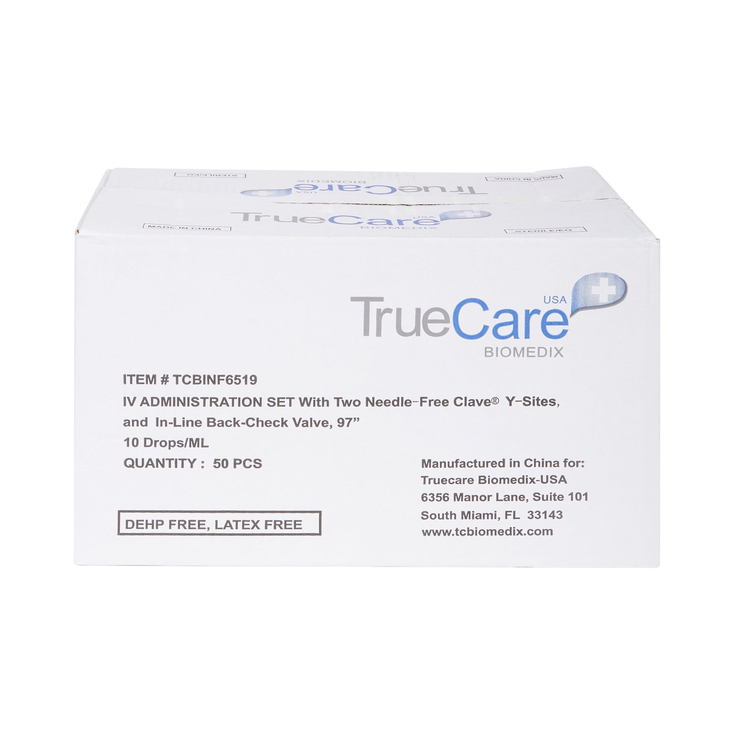 IV PUMP SET, 10DRP 2 NF PORTS 97" (50/BX)