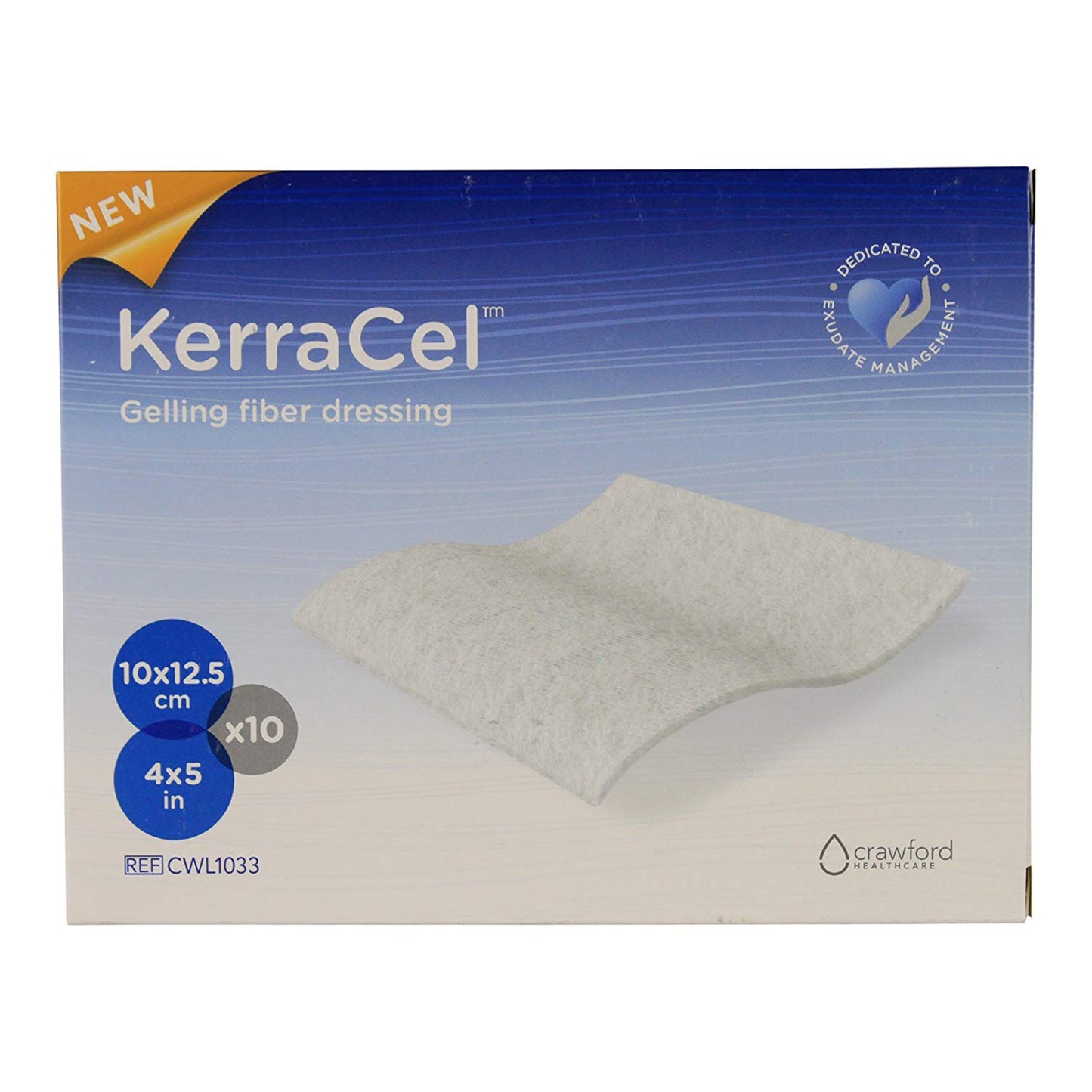 KERRACEL, HYDROCELLULAR HEEL DRSG STR NON ADH 4"X5" (10/CT)