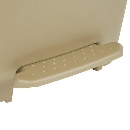 WASTECAN, STEP-ON RECTNGL PLASBGE 32QT