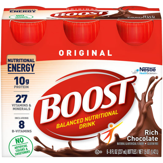 BOOST, ORIGINAL CHOCOLATE CLEAN 8OZ (6/PK 4P/KCS)