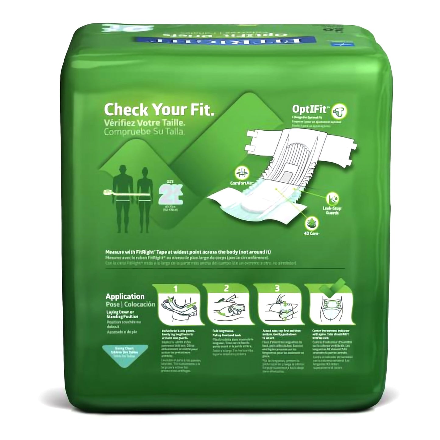BRIEF, CLOTH LIKE FITPLUS XXLG60-69" (20/BG 4BG/CS)