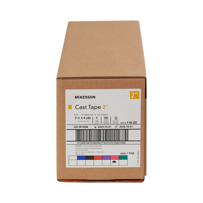 TAPE, CAST PNK LF 2"X4YDS (10RL/BX)