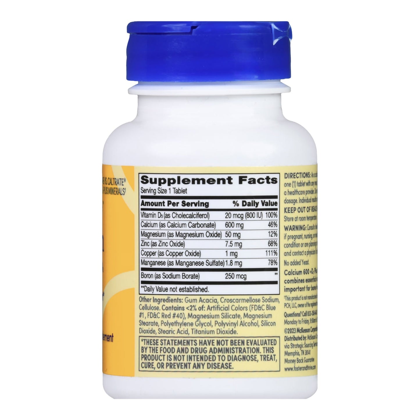 CALCIUM +VITAMIN D, TAB FT SM 600MG (60/BT)