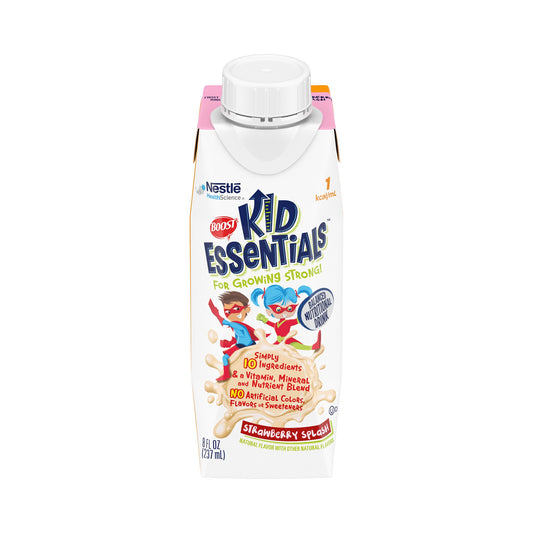 BOOST, KID ESSENTIALS STRWBRY SPLASH 8OZ (24/CS)