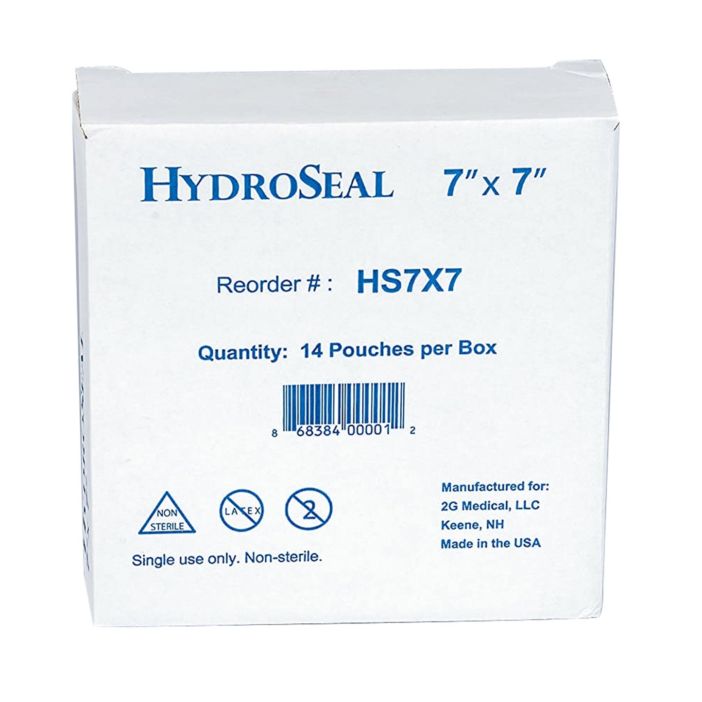 BARRIER, IV PICC HYDROSEAL 7"X7" (7/PK 14PK/BX 10BX/CS)