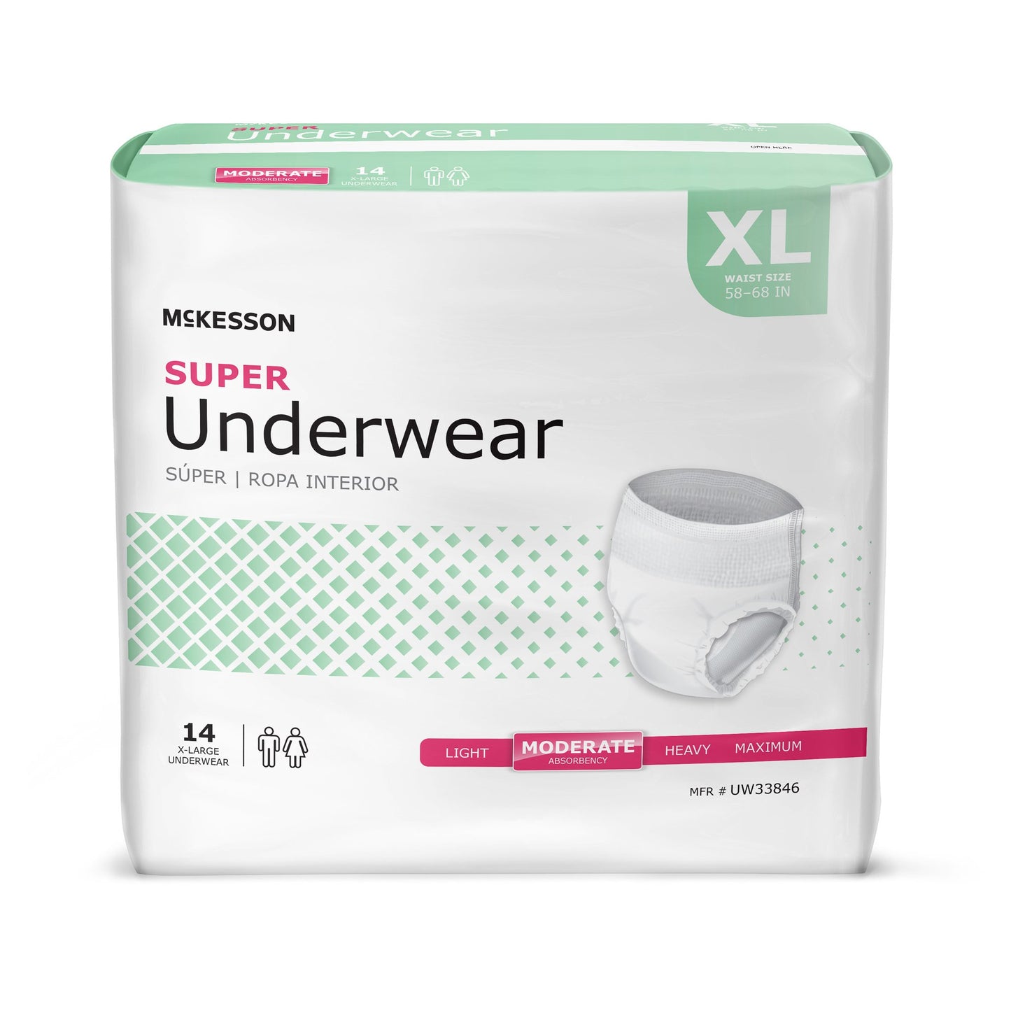 UNDERWEAR, SUPER XLG (14/BG 4BG/CS)