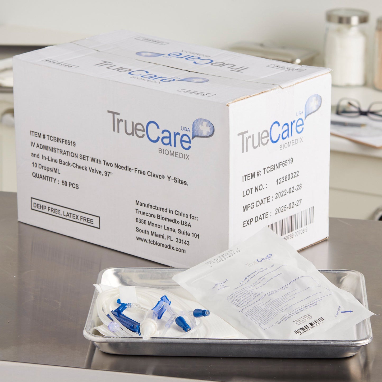 IV PUMP SET, 10DRP 2 NF PORTS 97" (50/BX)