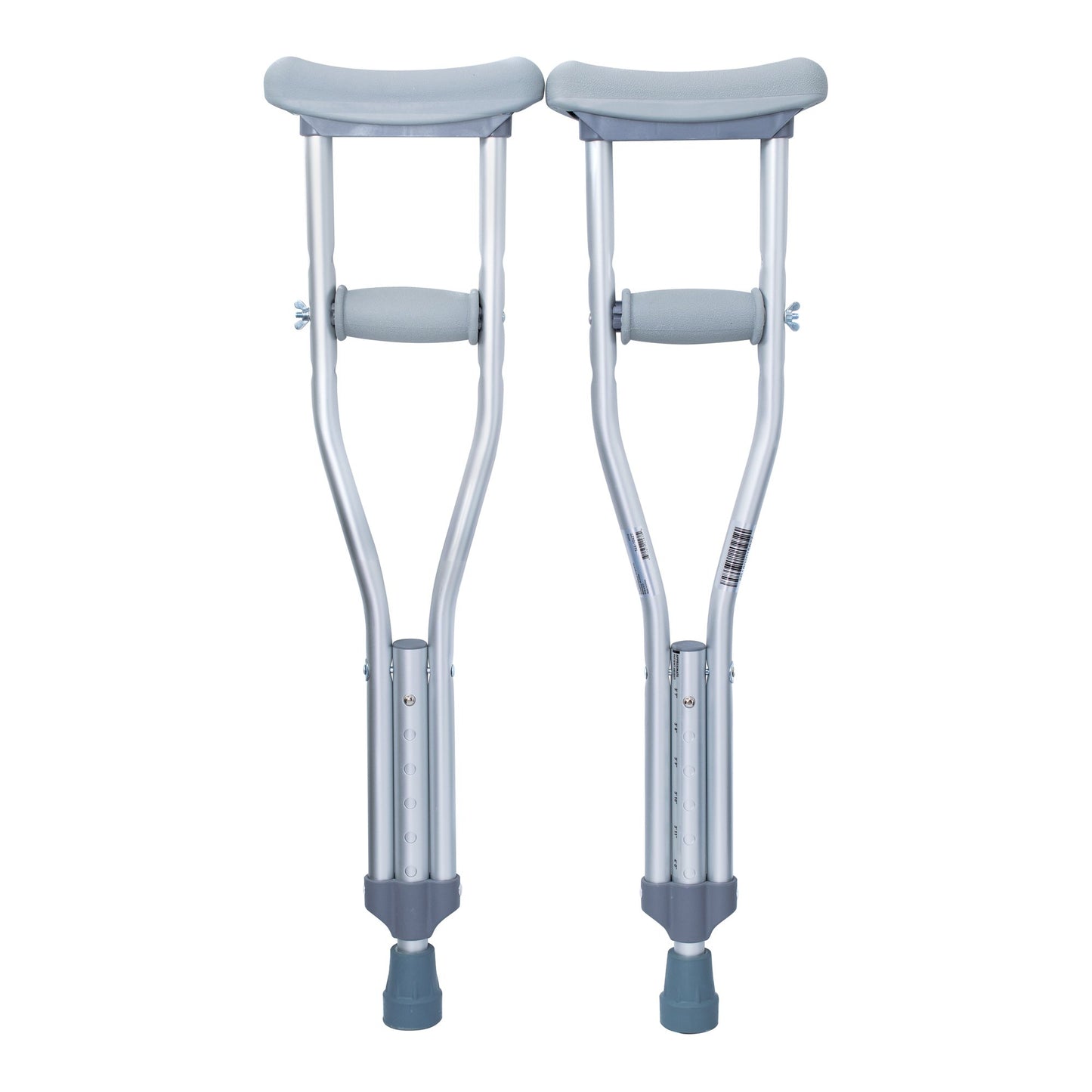 CRUTCH, ALUM PUSH BUTTON ADJ PED 175LB (10PR/CS)