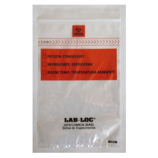 BAG, SPECIMEN BIO ZIP CLR 2MIL12X15" (100/PK 10PK/CS)