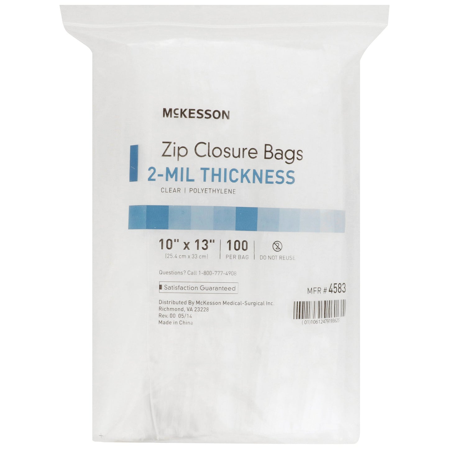 BAG, ZIP LOCK 10X13 (100/BX 10BX/CS)