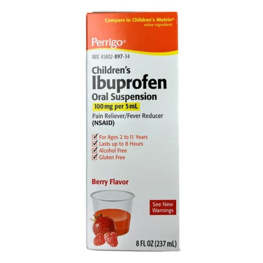IBUPROFEN, ORAL SUSP CHLD 100MG/5ML 4OZ