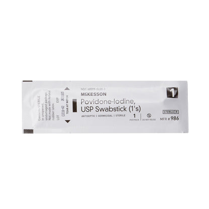 SWABSTICK, PVP STR (1/PK 50PK/BX 10BX/CS)