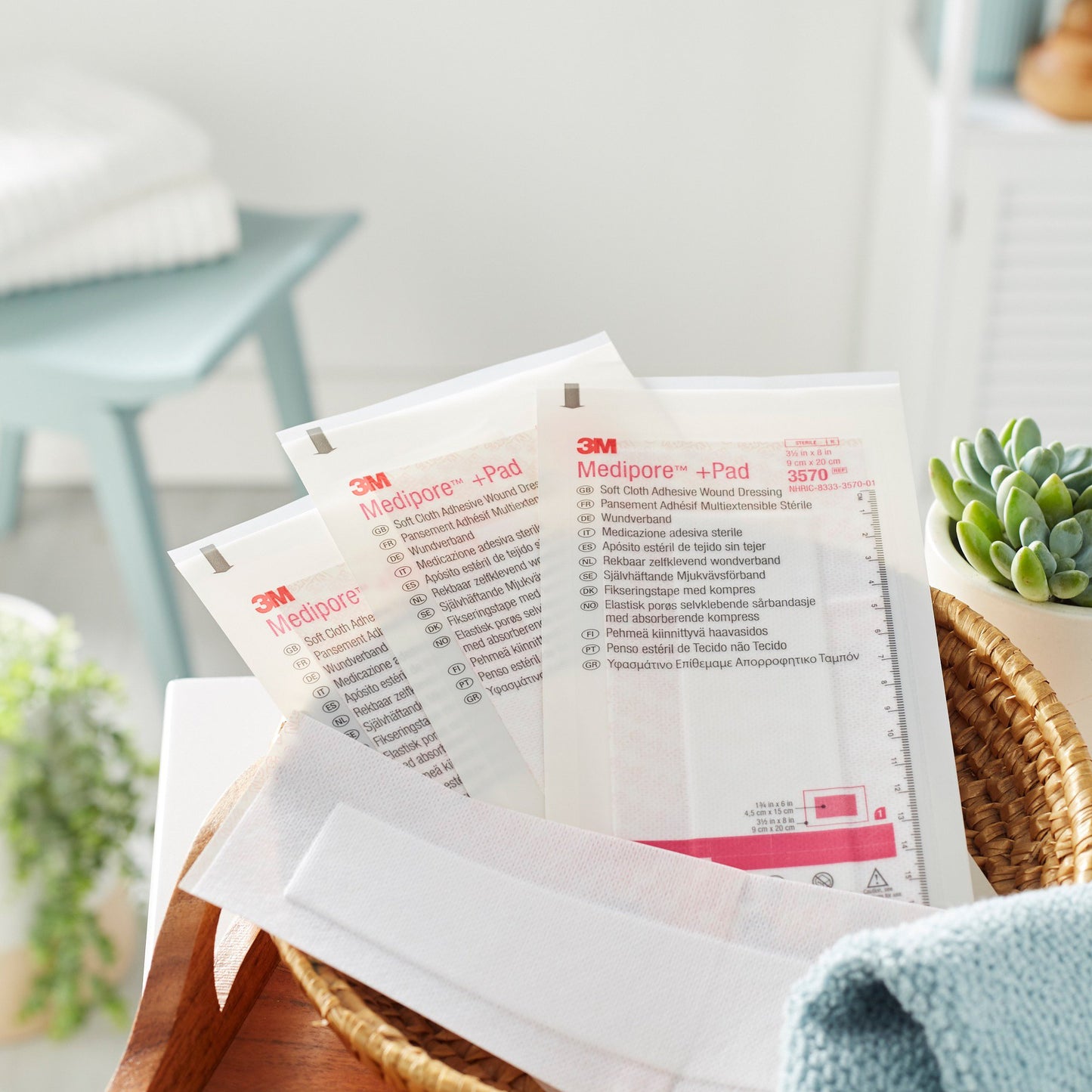 DRESSING, SOFT CLOTH MEDIPORE +PAD 3 1/2X8" (25/BX)