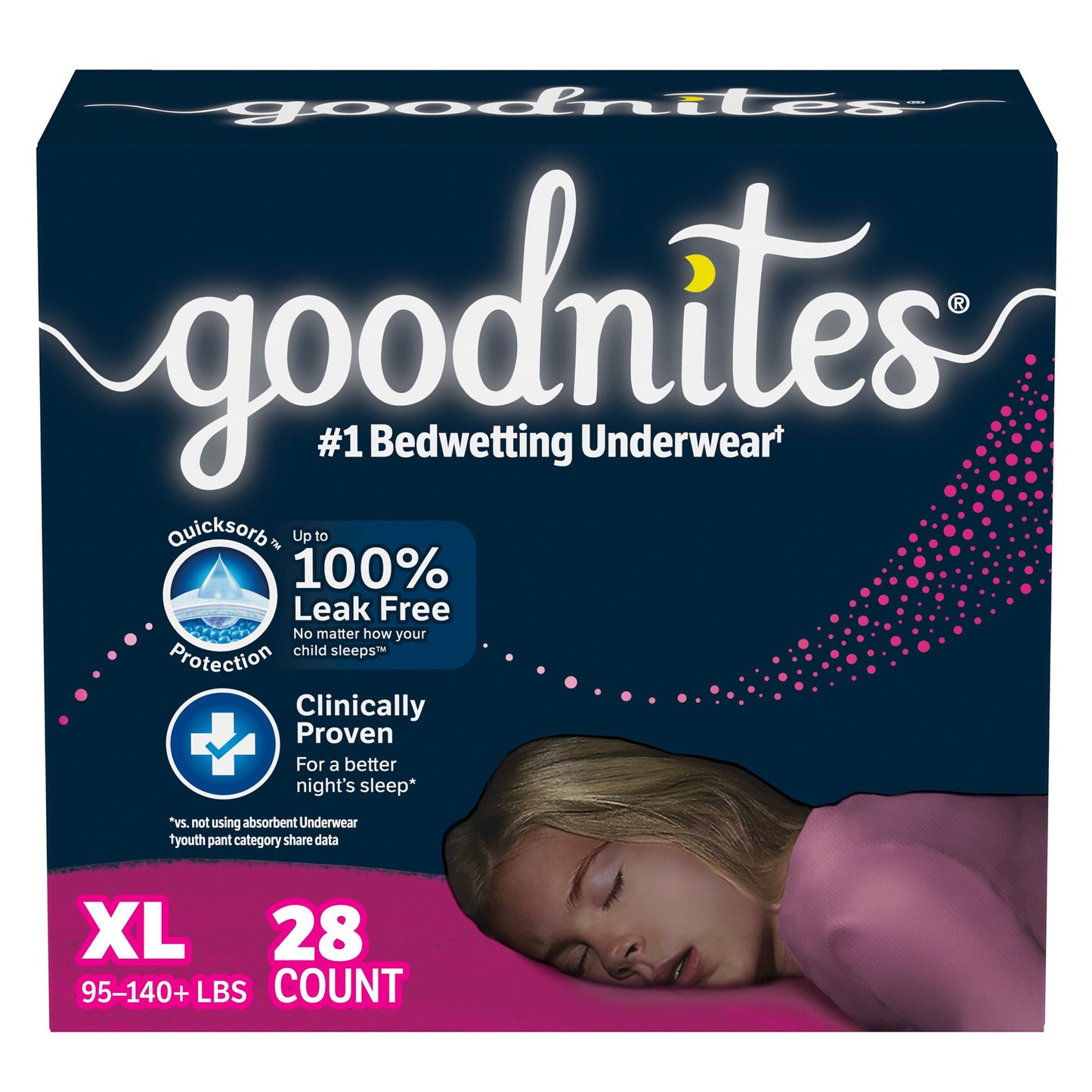 UNDERWEAR, GOODNITES YTH GIRL XLG (28/CS)