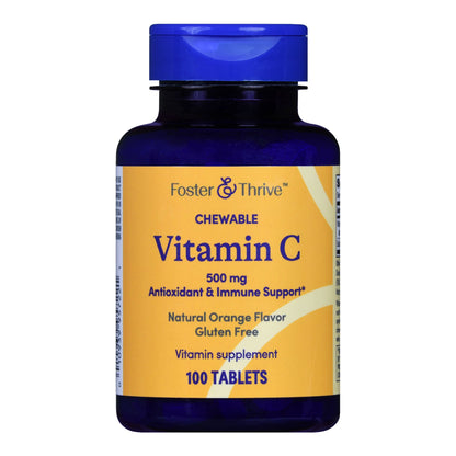 VITAMIN C, CHEW FT SM ORG 500MG (100/BT)