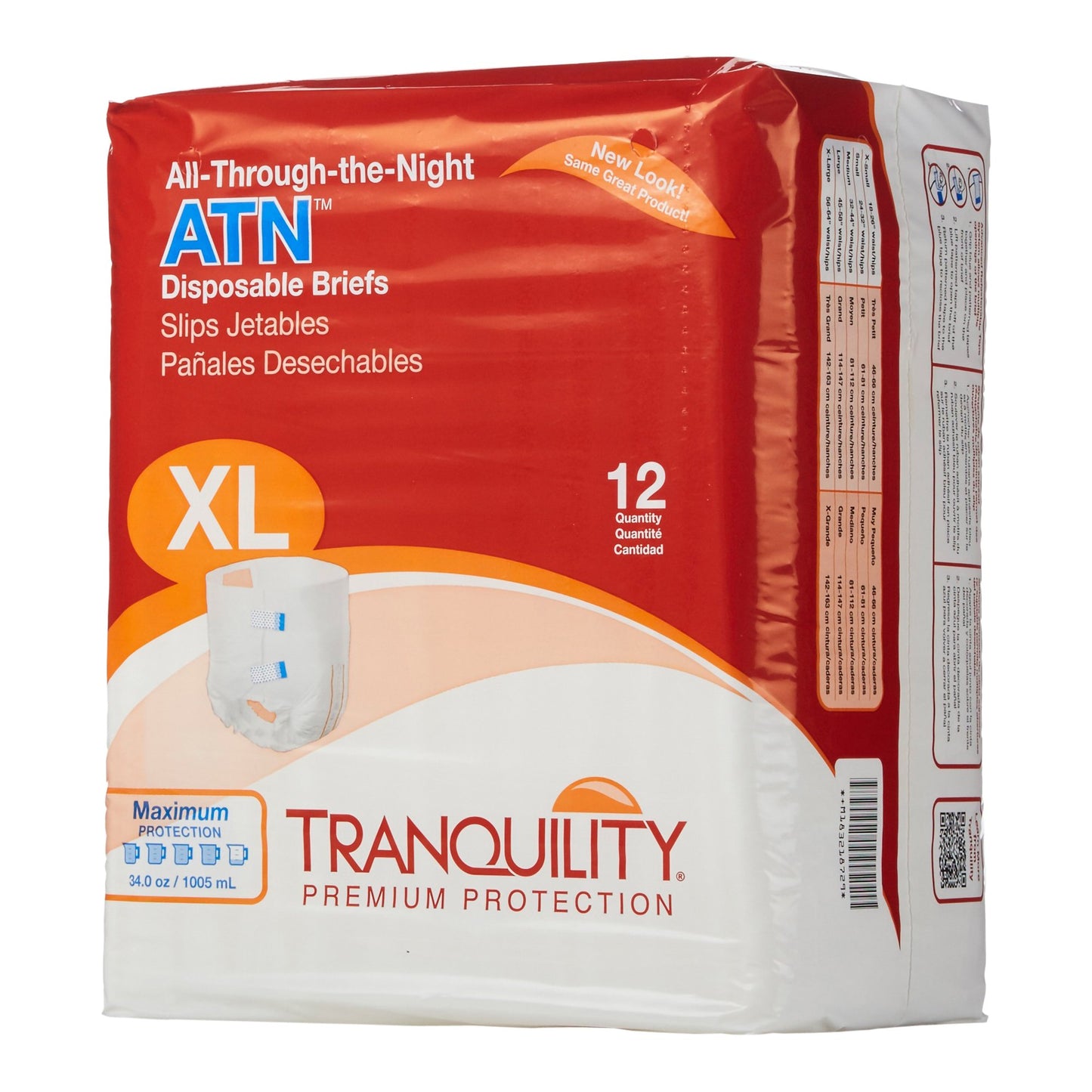 BRIEF, TRANQUILITY ATN DISP XLG 56"-64" (12/BG 6BG