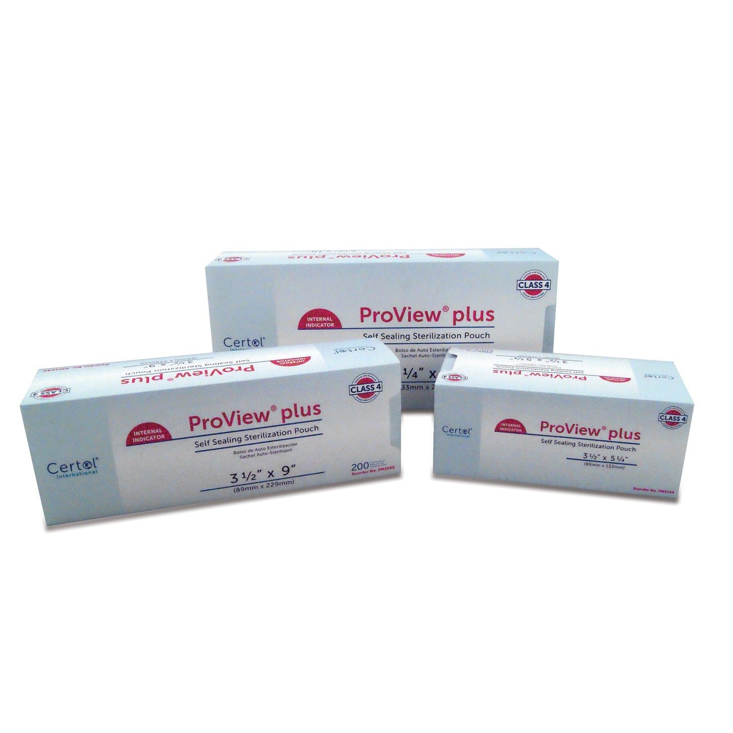 POUCH, PROVIEW + 3 1/2X5 1/4 (200/BX 6BX/CS) CERTOL