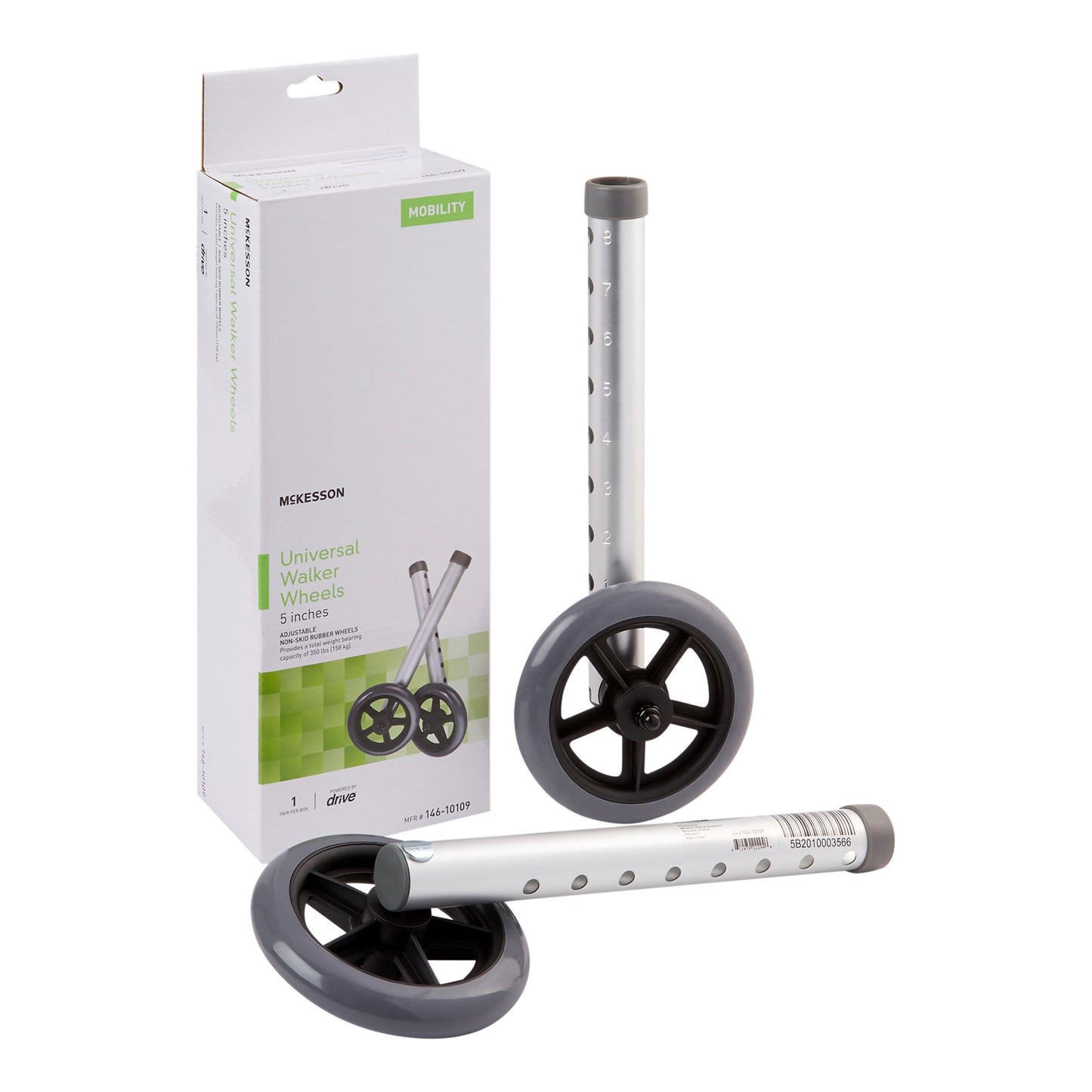 WHEEL, WALKER UNIV 5" (25PR/CS)