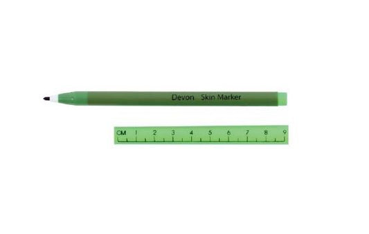 MARKER, SKIN DEVON W/RULER CAPDUAL TIP (25/BG 4BG/CS)
