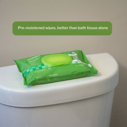 WIPE, WET FLUSHABLE SCENTED SFT PK W/LID (48/PK 12PK/CS)