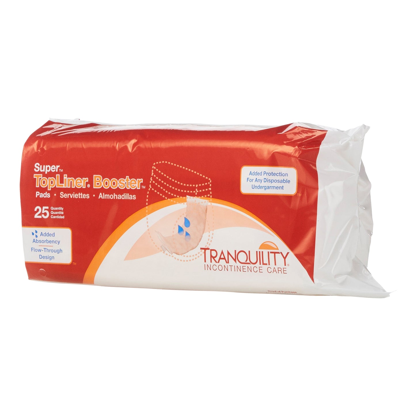 PAD, INCNT TRANQ TOPLINER BOOSTER 17X14X12 (25/BG)