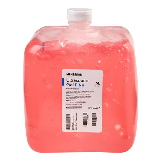 GEL, ULTRASOUND PNK 5L (4/CS)