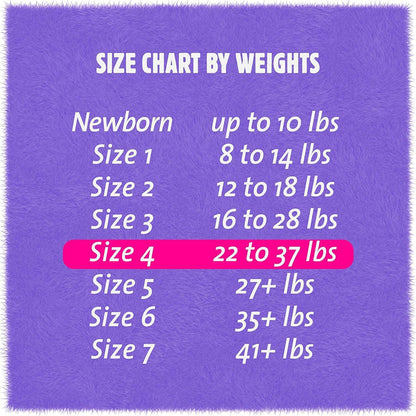 DIAPER, BABY CUTIES PREVAIL 33-37LBS SZ4 (25/PK 8PK/CS)