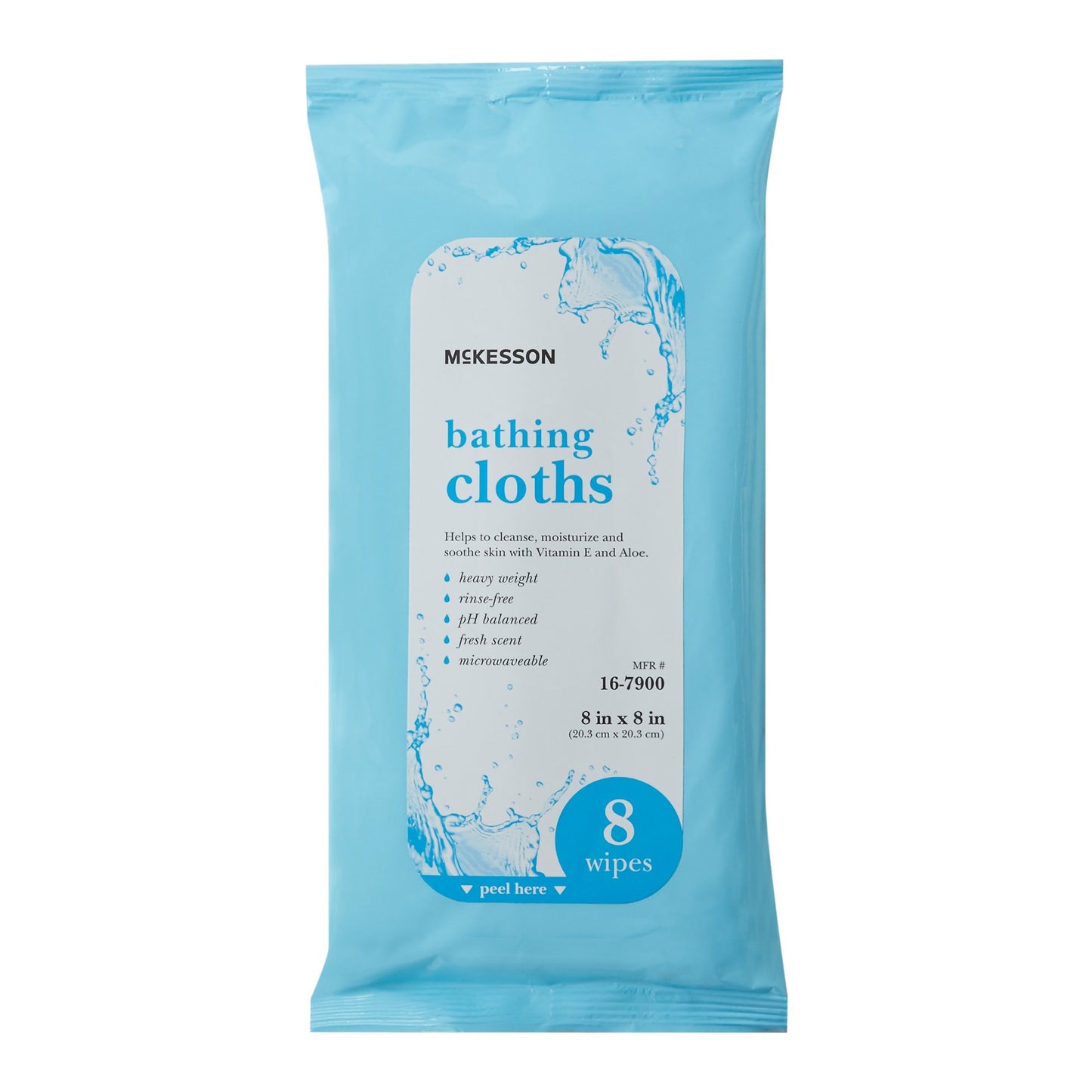 CLOTH, BATHING RINSE FREE (8EA/PK 44PK/CS)