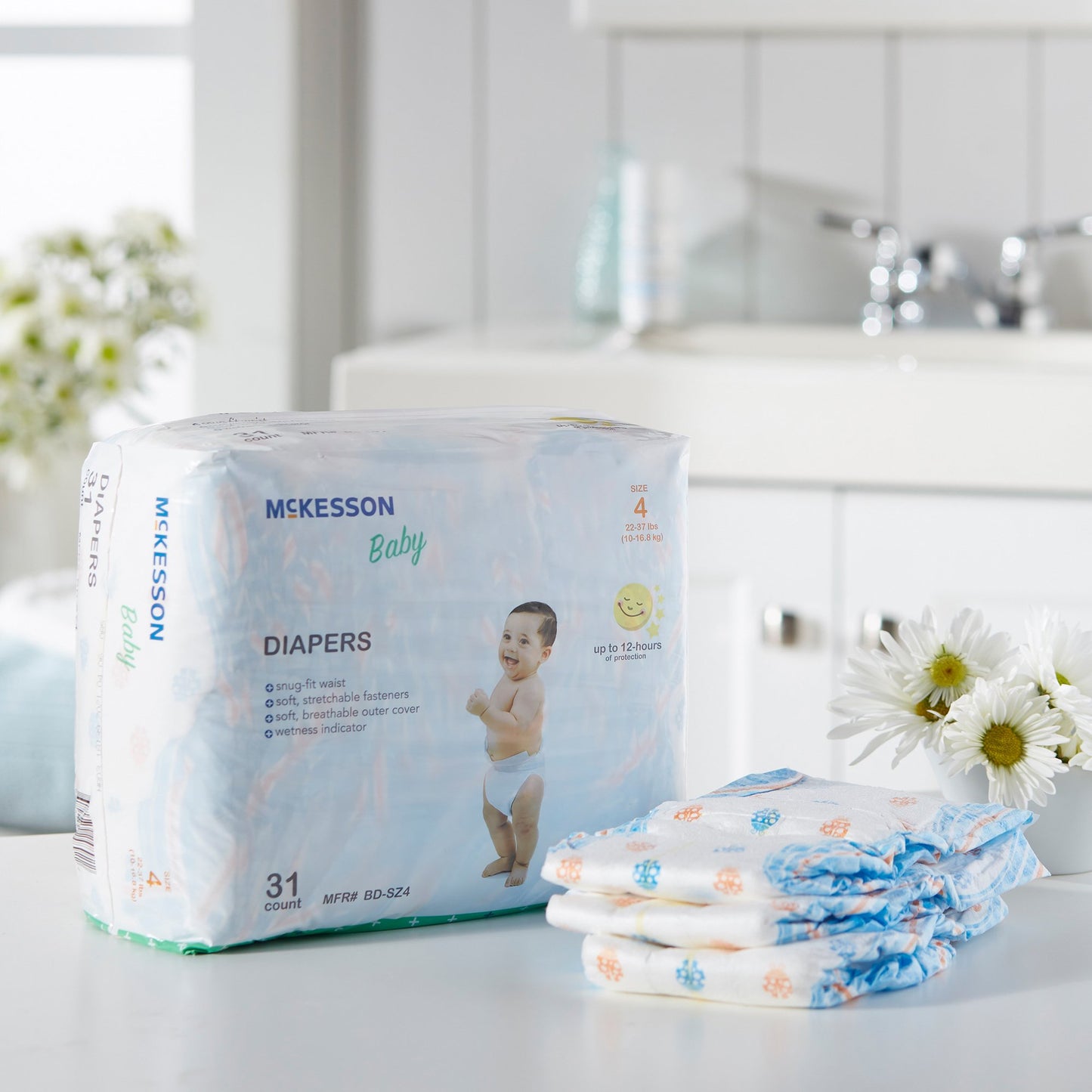 DIAPER, BABY SZ4 22-37 LBS (31/BG 4BG/CS)