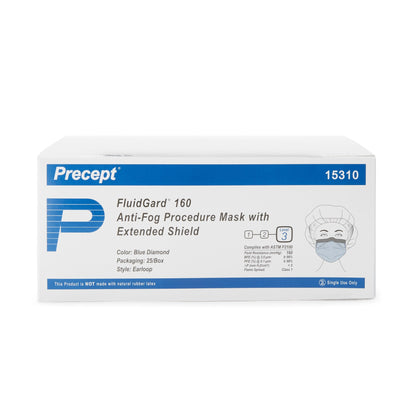 MASK, PROC W/EYESHLD LOOPS ASTM3 ANTIFOG (25/BX 4BX/CS)