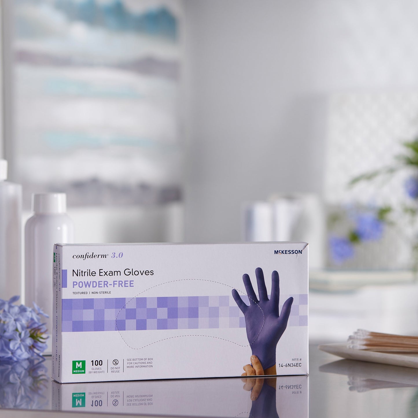 GLOVE, EXAM NTRL MED N/S 3.0 (100/BX 10BX/CS)