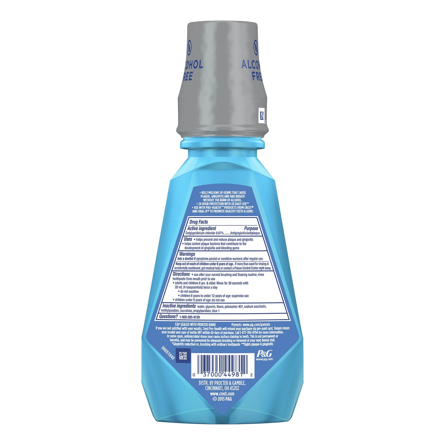 MOUTHWASH, CREST PRO HEALTH CLEAN MINT 500ML (4/CS)
