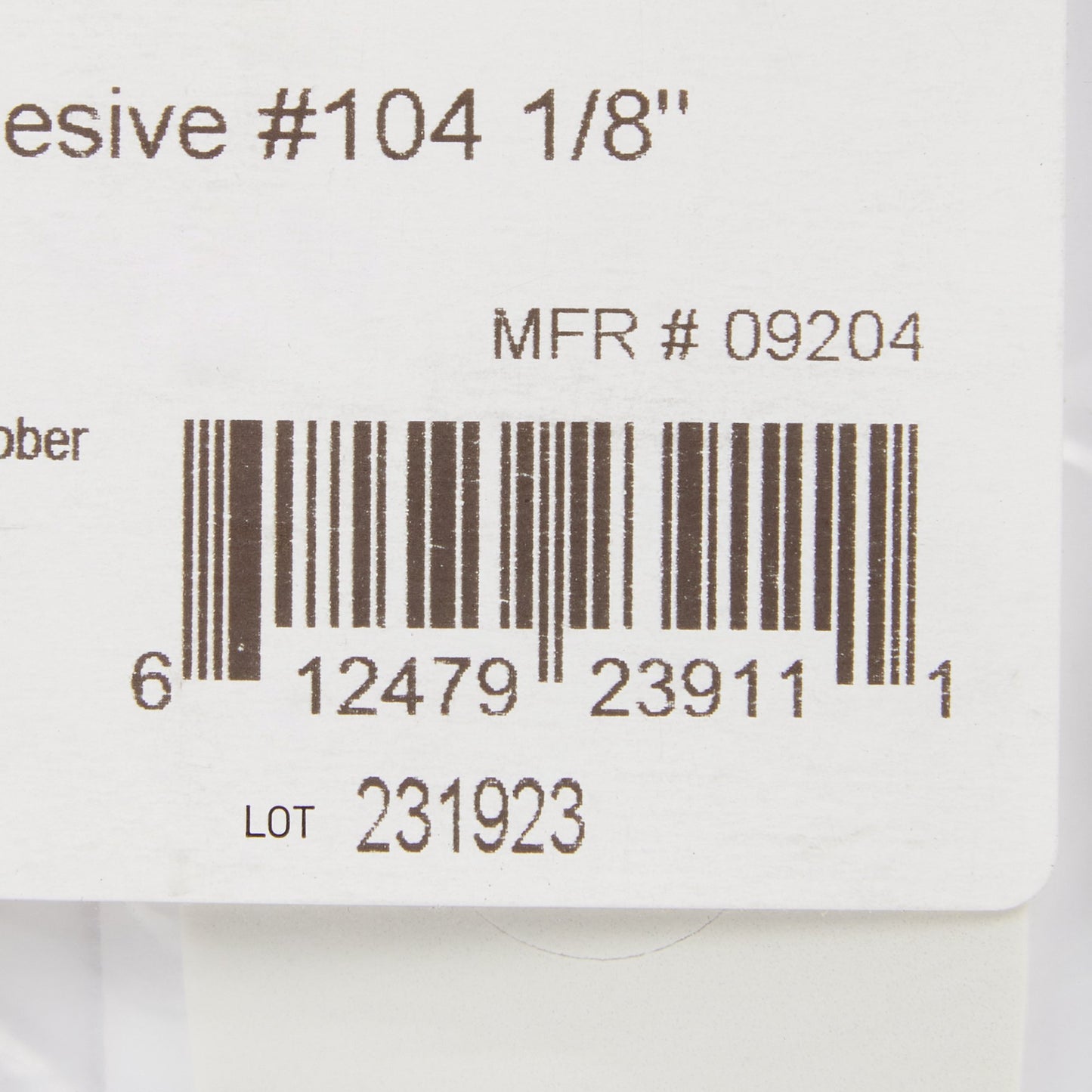 PEDI-PAD, FOAM ADH WHT #104-1//8" (100/PK 20PK/CS)