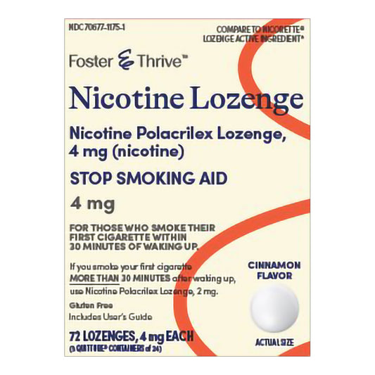 NICOTINE, LOZ FT SM CINNAMON 4MG(72/PK)