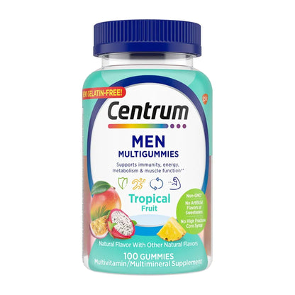 CENTRUM, GUMMIES MEN ASTD NAT FRUIT FLAVORS (100/BT)