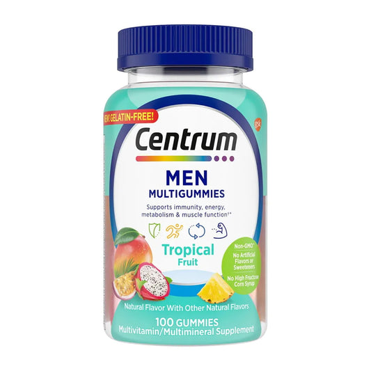 CENTRUM, GUMMIES MEN ASTD NAT FRUIT FLAVORS (100/BT)