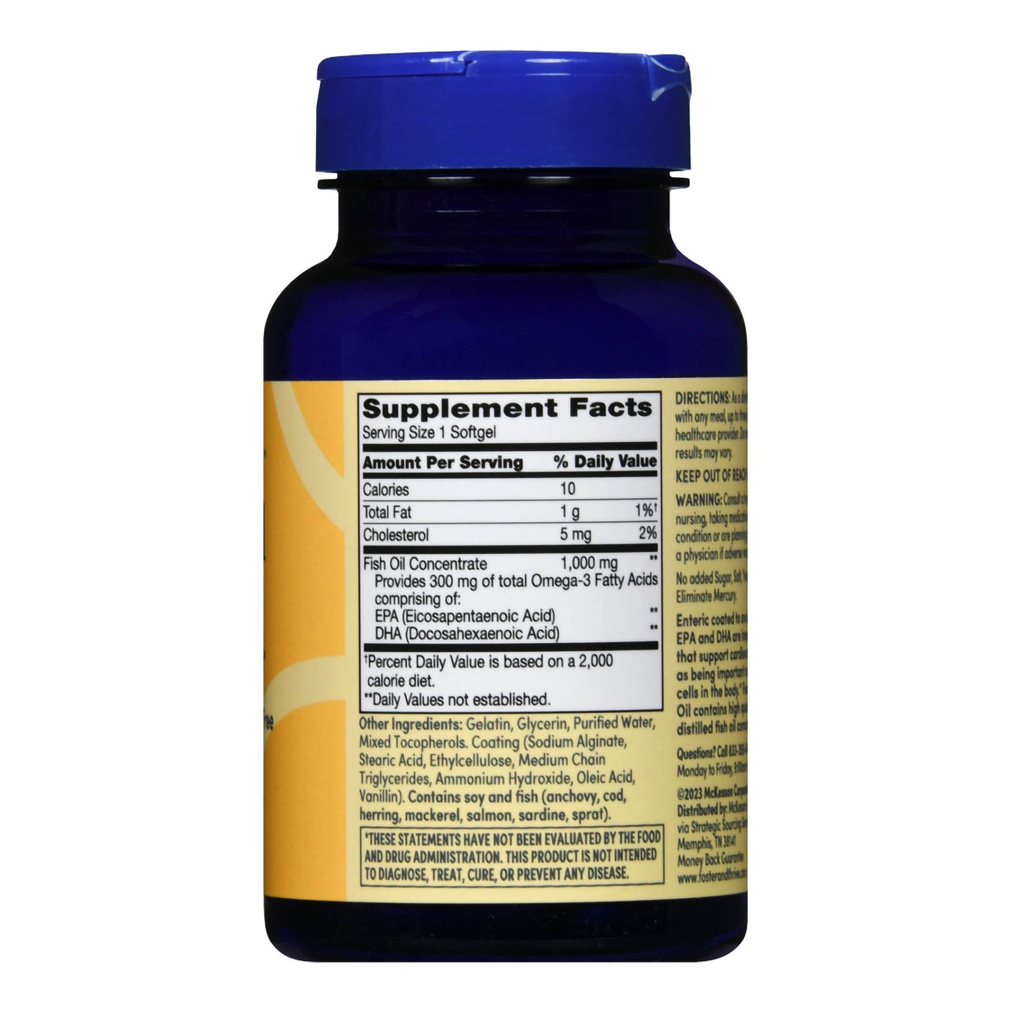 FISH OIL, CAP SGEL FT SM 1000MG (60/BT)