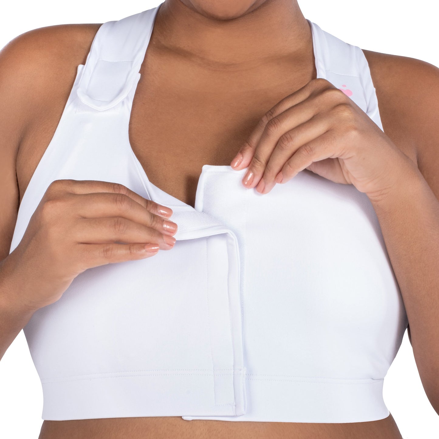 BRA, PST-OP SERENA W/PCKT PUFFADJ STRAP WHT SM (36/CS)