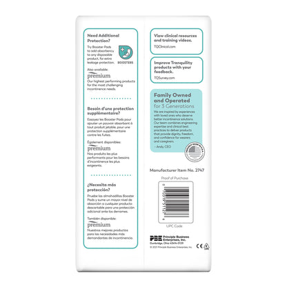 BRIEF, INCONT TRANQUILITY HVY ABSRB XLG (8/BG 8BG/CS)