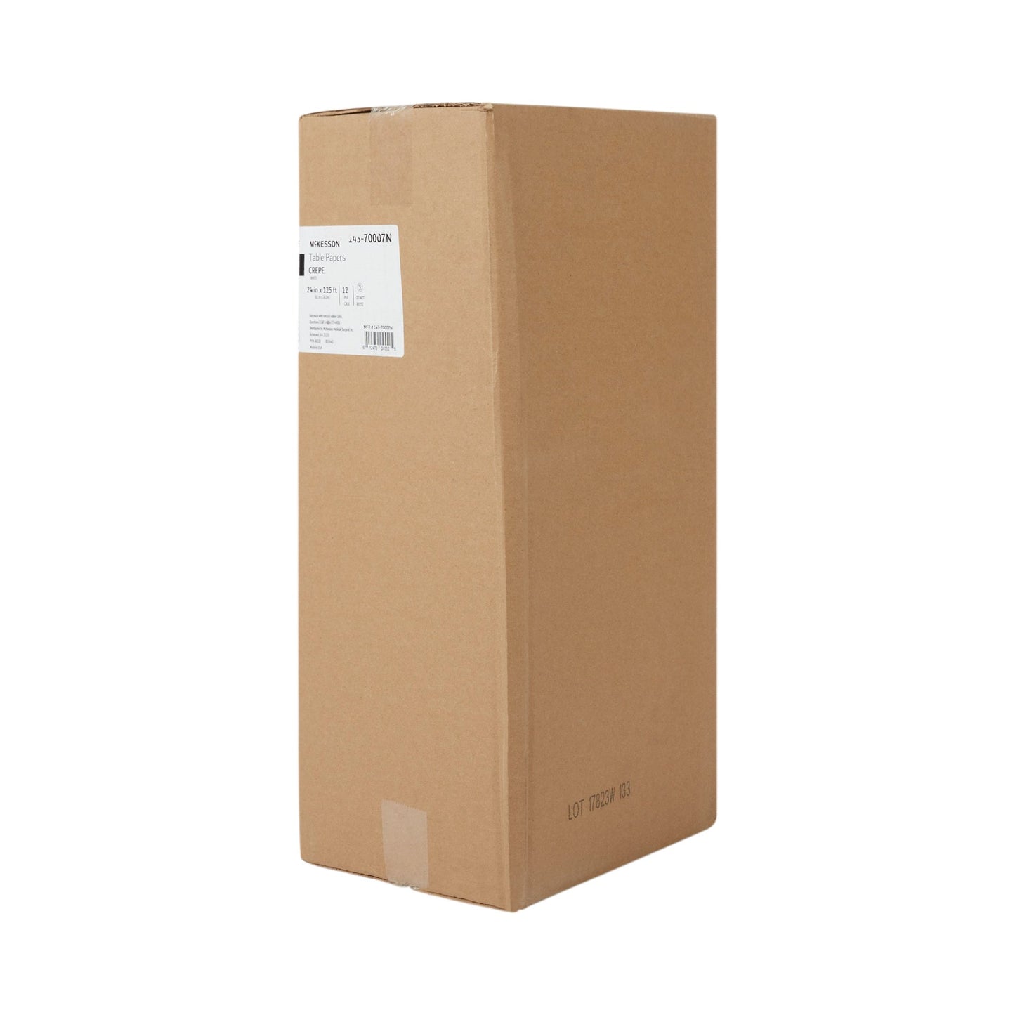PAPER, TABLE CREPE WHT 24"X125' (12RL/CS)