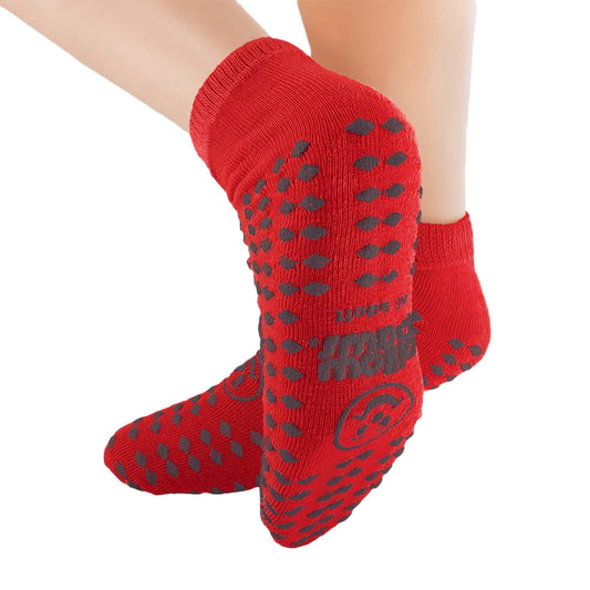 SLIPPER, SOCK, PILLOW PAWS 3602XLG RED (48PR/CS)