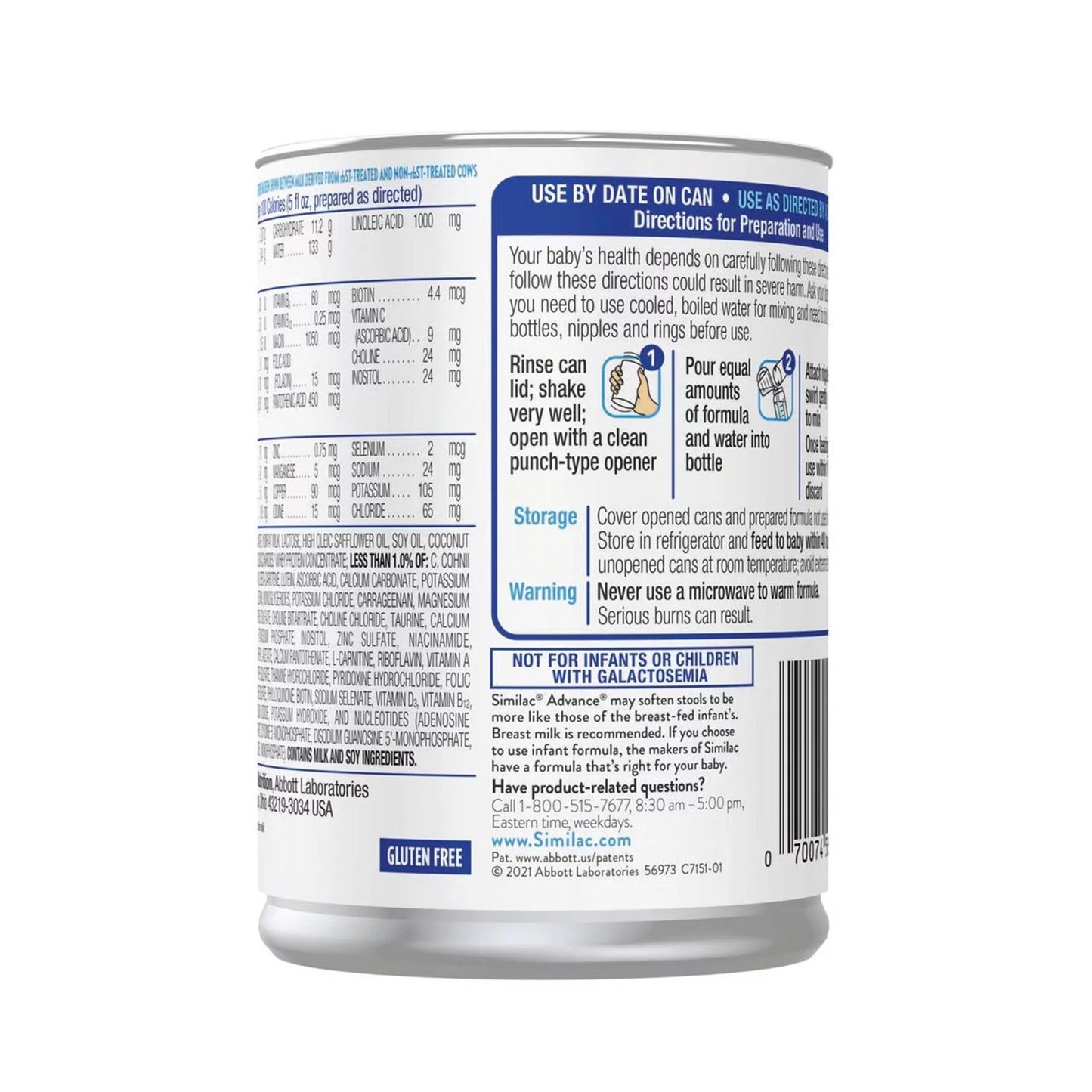 SIMILAC, ADV IRON 13OZ (12/CS)EC