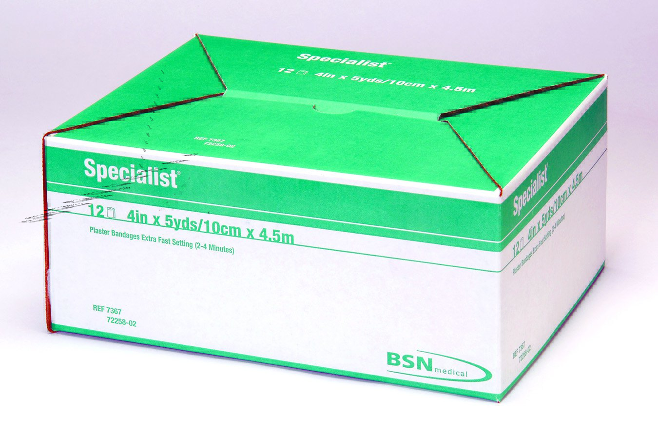 SPLINT, PLASTER CAST SPEC XFASST WHT 3"X15" (50/B
