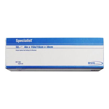 SPLINT, PLASTER CAST SPEC XFAST WHT 4"X15" (50/BX